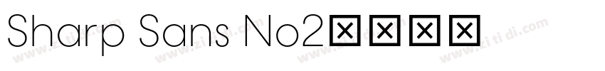 Sharp Sans No2字体转换